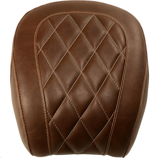 Mustang 83006 Wide Tripper Solo Seat - Diamond Stitch - Brown