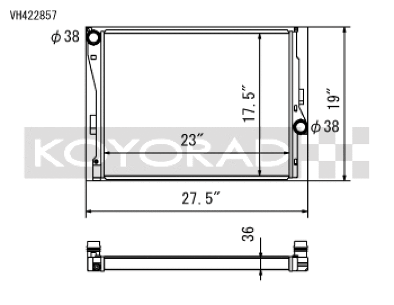 Load image into Gallery viewer, Koyo VH422857 KOY Racing Radiators
