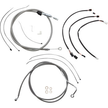 Magnum 5891151 XR Stainless Dot Handlebar Installation Kit - 12in-14in. - Chrome Fittings