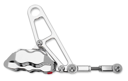 Hawg Halters Inc RKSTCC500 4 Piston Rear Brake Caliper Kit - Chrome