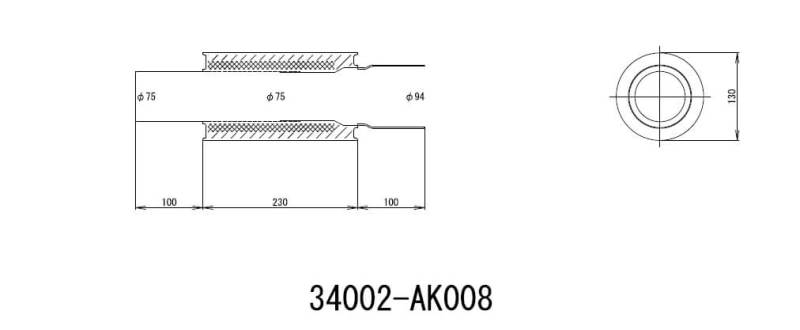 Load image into Gallery viewer, Hks 34002-AK008 HKS Exhaust - Universal Mufflr
