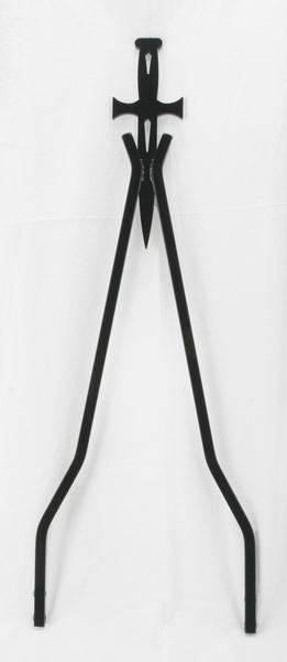 Cycle Visions CV-8009B Sissy Bar Stick - 30in Daggertude Style - Black - 8 3/4in W