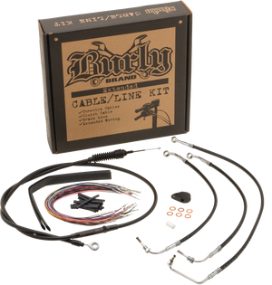 Burly Brand B30-1170 Handlebar Cable/Line Install Kit - Black