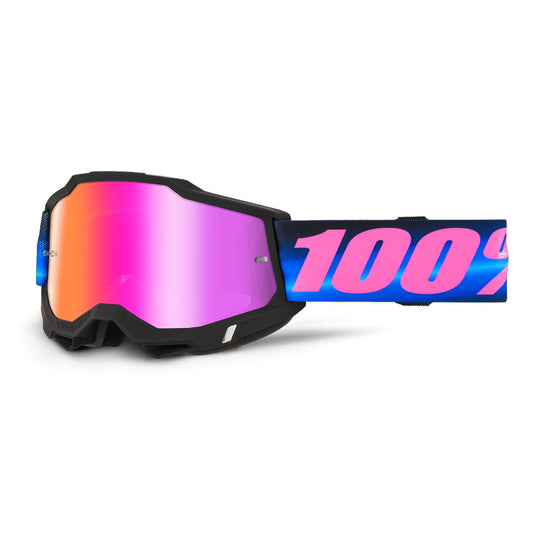 100% Accuri 2 Goggles (One Size Fits Most, Superdome / Dark Red Mirror Lens)