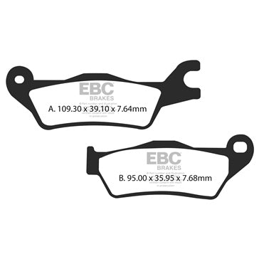 Ebc FA715V Semi Metallic V Brake Pad - Front Left
