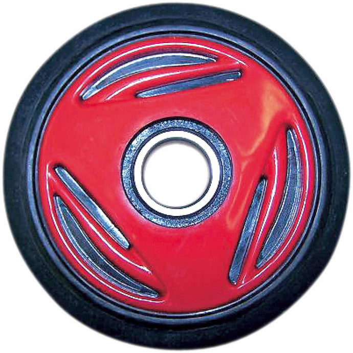 Parts Unlimited 4702-0033 Colored Idler Wheel - 165mm (No Insert) - Red