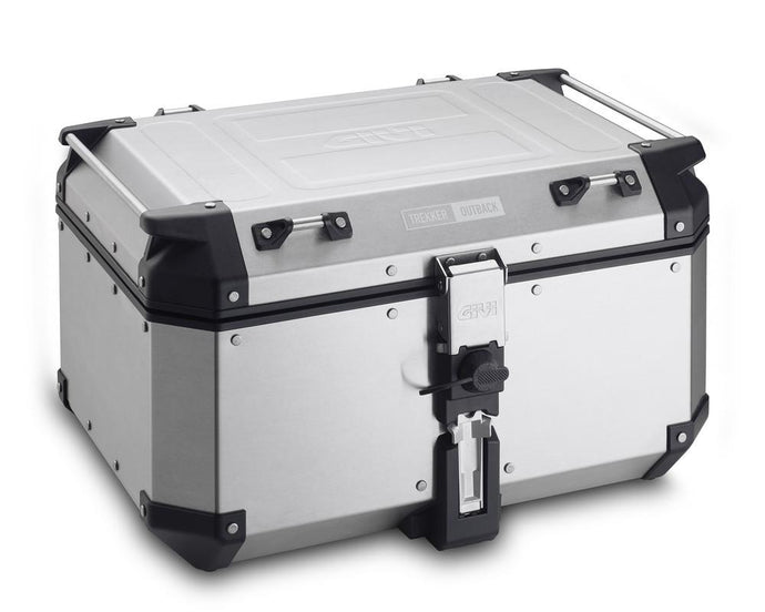 Givi OBKN58AA Outback Series 58L Aluminum Top Case - Silver