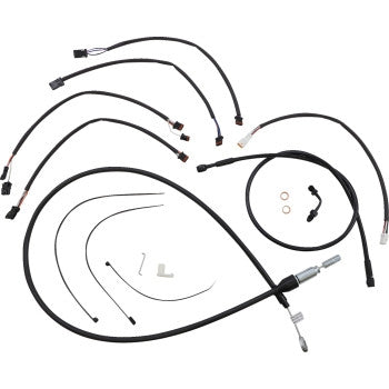 Magnum 4861182 XR Black Dot Handlebar Installation Kit - 15in-17in. - Black Fittings