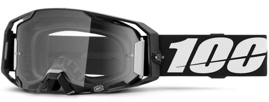 100% Armatic Goggles (One Size Fits Most, Black / Clear Lens)