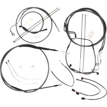 Magnum 487973 Black Pearl Handlebar Installation Kit for 18in-20in. Ape