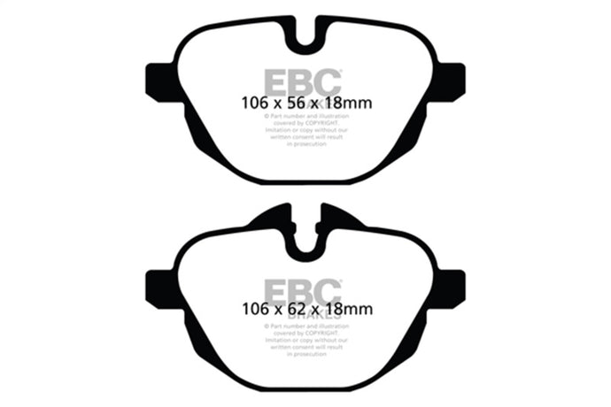 Ebc DP42047R EBC Yellowstuff Brake Pad Sets