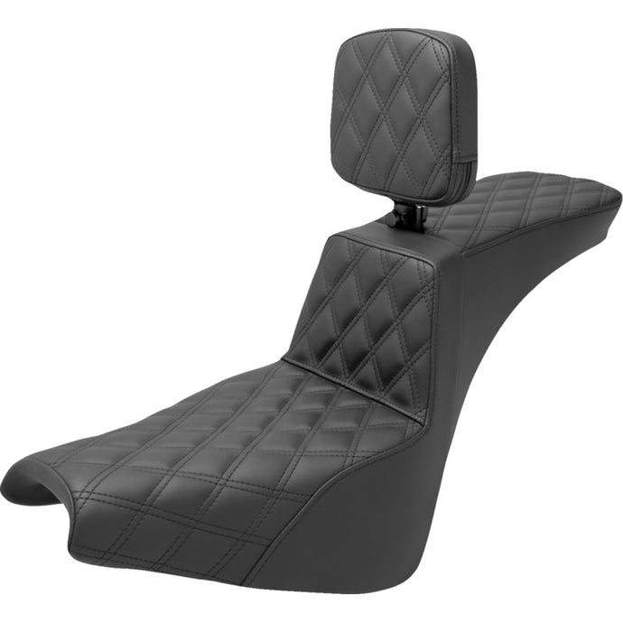 Saddlemen 818-30-195BR Tour Step-Up Full LS Seat with Drivers Backrest