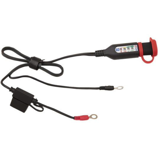 Tecmate O-124JAR 12V Battery Eyelet Connectors with Integrated State Of Charge Monitor - 24in.