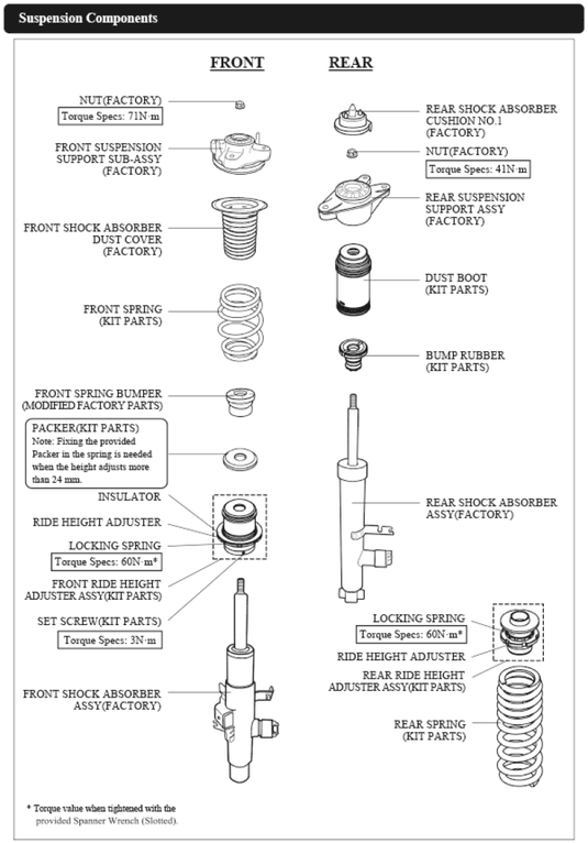 Hks 80280-AT001 HKS Adjustable Spring Kits