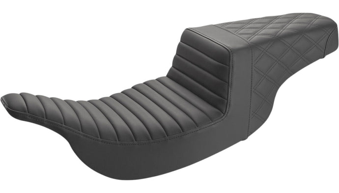Saddlemen 897-07-176 Step-Up Front TR/Rear LS Seat - Black