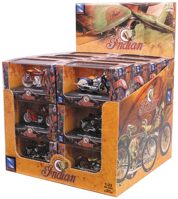 New Ray Toys 06067 Indian 1:32 Scale Motorcycle Assortment