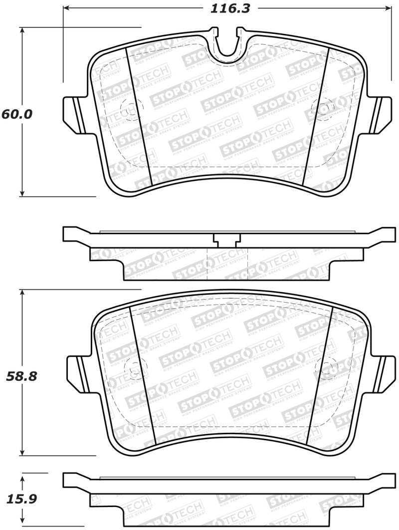Load image into Gallery viewer, Stoptech 308.15470 ST Street Brake Pads
