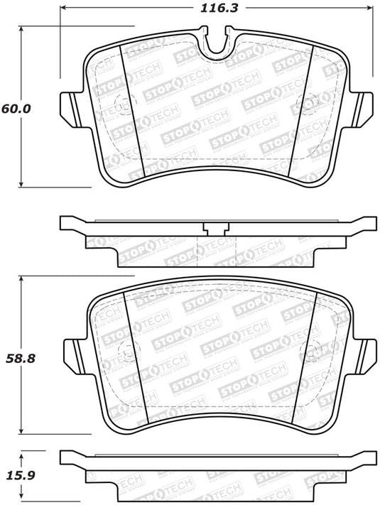 Stoptech 308.15470 ST Street Brake Pads
