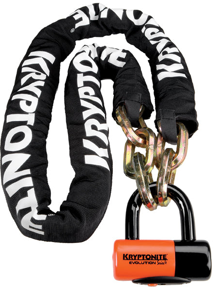 Kryptonite 999522 New York Chain with Evolution Series 4 Disc Lock - 5ft. - 6in. Chain