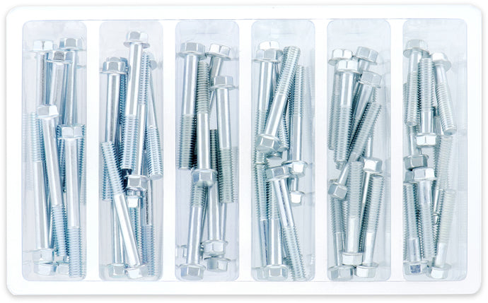 Bolt Mc Hardware SV-M6HEXF-20 M6 Small Hex Head Flange Bolts Refill Pack - 30, 35, 40, 45mm