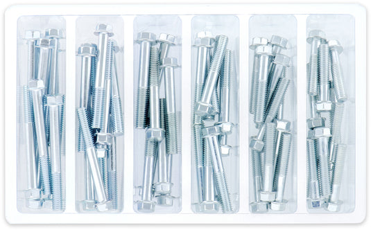 Bolt Mc Hardware SV-M6HEXF-20 M6 Small Hex Head Flange Bolts Refill Pack - 30, 35, 40, 45mm