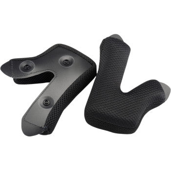100% 89035-00001 Cheek Pads for Status Bicycles Helmets - Md/2XL - Black
