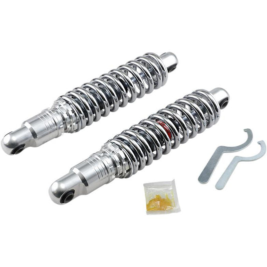 Drag Specialties 1310-1663 Premium Ride-Height Heavy Duty Adjustable Shocks - 13in. - Chrome