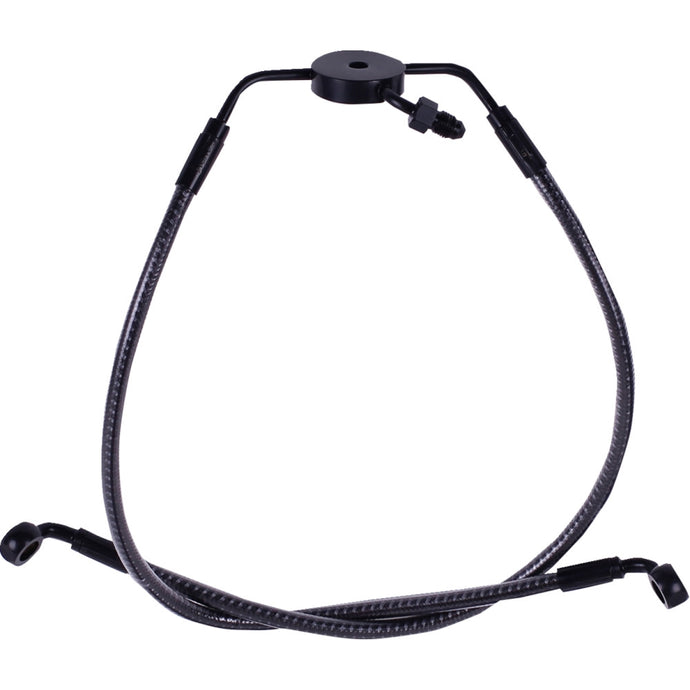 Magnum 77024 Designer Series DOT Braided Non-ABS Lower Brake Line Aeemblies - Karbonfibr