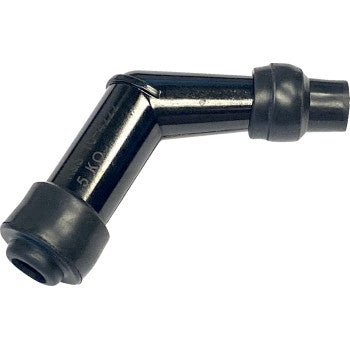 K&S Technologies 10-4222 Spark Plug Resistor Cover - 120deg. Elbow Type - 10/12mm - Black Plastic