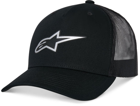 Alpinestars Reflect Ageless Trucker Hat (One Size Fits Most, Black/Black)