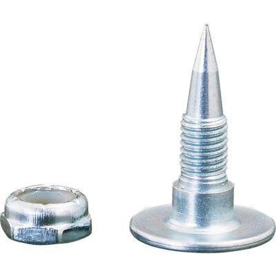 Woodys GEP-1060 Traction Master 30 deg. Eliminator Competition Steel Studs - 1.06in. Stud Length - 1/4in. Thread