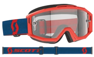Dark Blue/Neon Red / Clear Lens