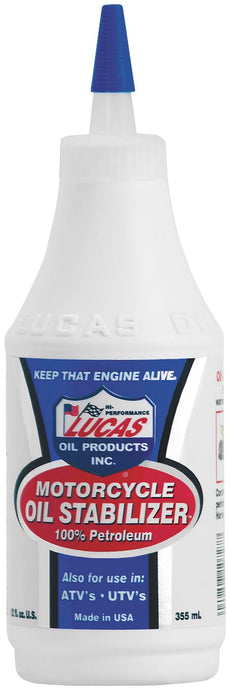 Lucas Oil 10727 Motorcycle Oil Stabilizer - 12oz.