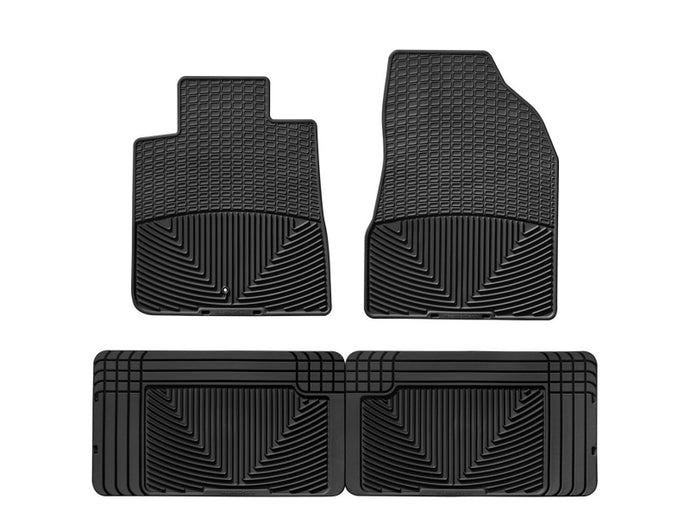 Weathertech W68-W25 WT Rubber Mats - Rear - Blk