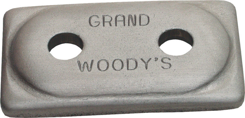 Woodys ADG-3775-6 Double Grand Digger Aluminum Support Plates - 5/16in. - Natural (6pk.)