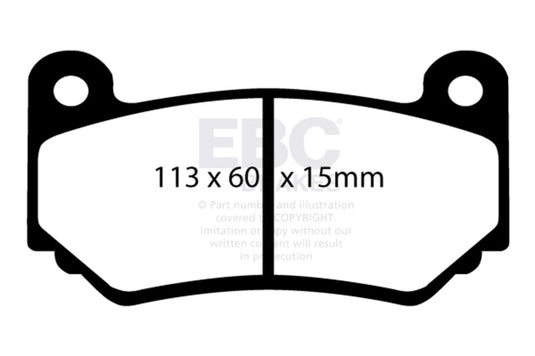 Ebc DP41377R EBC Yellowstuff Brake Pad Sets