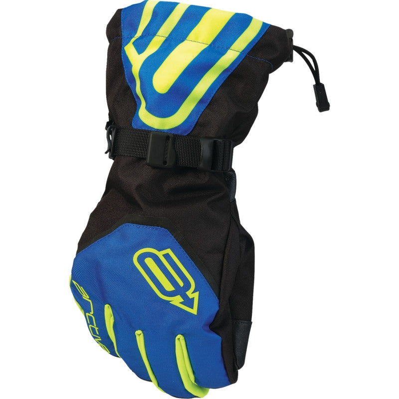 Load image into Gallery viewer, Arctiva Pivot 8 Gloves (Large, Blue/Hi Viz)
