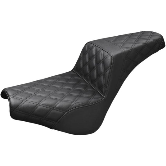 Saddlemen 818-30-175 Step-Up Full LS Seat - Black Full Diamond