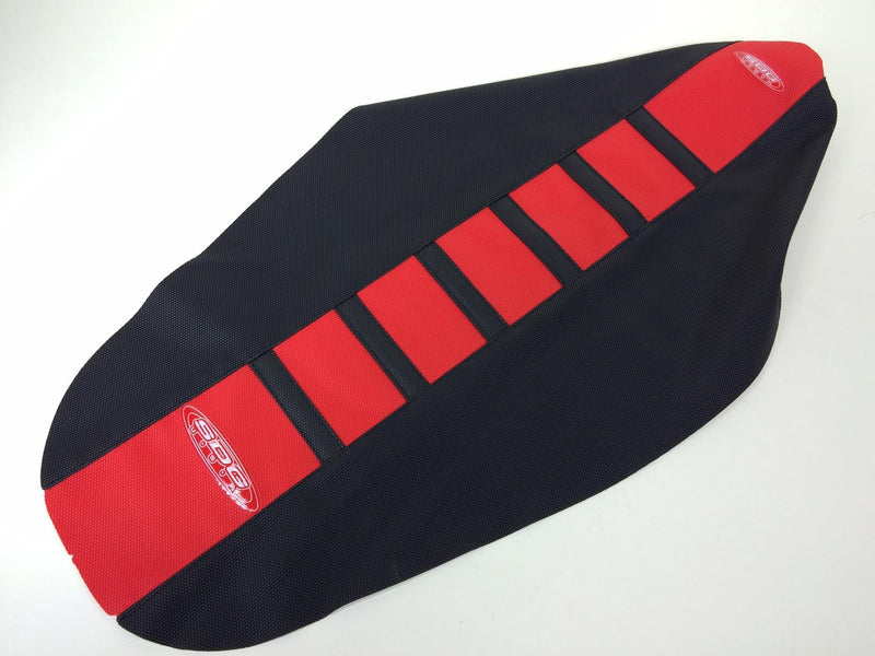 SDG 95943KRK 6-Rib Gripper Seat Cover - Red top/Black sides/Black ribs