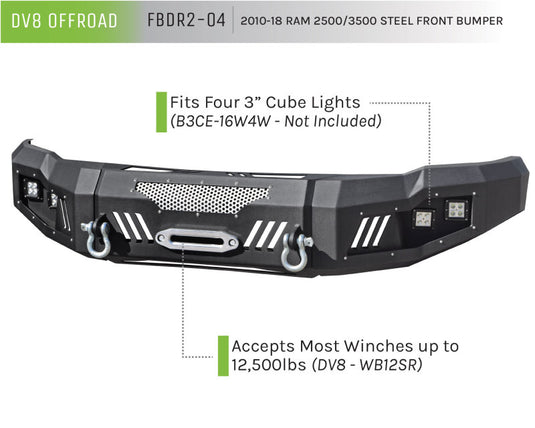 Dv8 Offroad FBDR2-04 DVE Front Bumpers