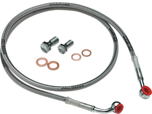 Goodridge HD9299-C+6 ABS Single Upper Front Brake Line Kit - +6in.