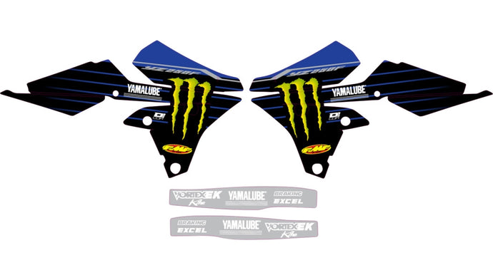 Dcor 10-50-302 2022 Star Racing Yamaha Graphics Kit - Black