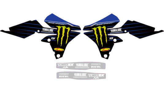 Dcor 10-50-302 2022 Star Racing Yamaha Graphics Kit - Black
