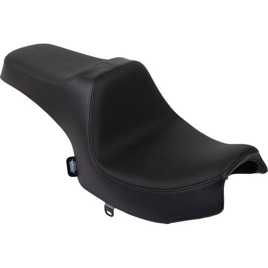Drag Specialties 0810-2463 Predator III 2-Up Seat - Smooth -  Solar Leather (One Size Fits Most, Black)
