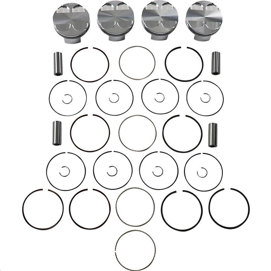 J.E. Pistons 247621 FSR Piston Kit - 2.00mm Oversize to 86.00mm, 13.5:1 Compression