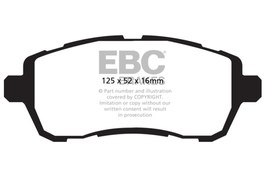 Ebc DP42002R EBC Yellowstuff Brake Pad Sets