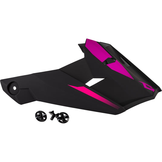 G-Max Visor with Screws for MX-46 Compound Helmets - Matte Black/Pink - XS-Sm