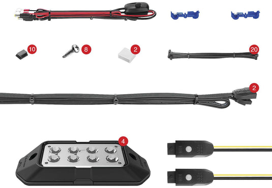 Xk Glow XK-ROCK-STA Xkchrome App-controlled Rock Pod Light - 4 Pc.