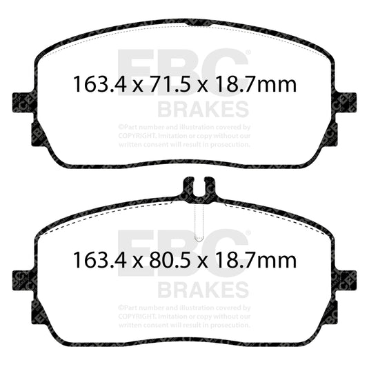 Ebc DP42390R EBC Yellowstuff Brake Pad Sets