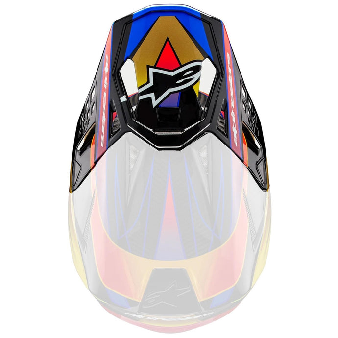 Alpinestars Visor for S-M10 ERA Helmet - Gold Yellow/Rio Red Glossy